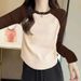 German Velvet New Autumn And Winter Printing Inner With Simple Shoulder Plush Thickened Long-sleeved T-shirt Bottoming Shirt For Women_ecoleips.com