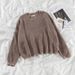 Women's Clothing Women's Knit Sweater & Plaid Skirt Set - Loose Fit High Waist Winter Outfit, Korean Style Casual Two-Piece_ecoleips.com