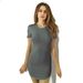 Summer Women Short Sleeve Dresses Ladies Solid Color O-Neck Bodycon Stretch Slim Mini Dress Vestido_ecoleips.com