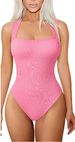 Sexy Ribbed Lace Up Square Neck Sleeveless Vest Jumpsuit Women's Clothing_ecoleips.com