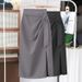 Women's High-Waisted Midi Skirt Spring Autumn New Style Elegant Irregular Bodycon Slit A-Line Skirt For Suit_ecoleips.com