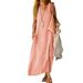 Large Size Women's Summer Dress Fashion Repair Cotton Linen Clothing_ecoleips.com