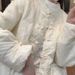 girl Peachy Elegant Cotton Coat For Women, New Chinese Style Handmade Button, High-end Padded Thickened Warm Winter Jacket_ecoleips.com