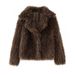 Women’s Short Faux Shearling Coat – Trendy Fall Outerwear | Cozy & Stylish Cropped Faux Fur Jacket_ecoleips.com