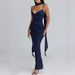 Women's Sexy Halter Backless Solid Color Bodycon Maxi Dress – Elegant Evening Party Gown_ecoleips.com