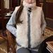 Aria Basics Banli KK11.24/20 'Miss Berlin' Vintage Plaid Color-block Reversible Horn Button Waistcoat_ecoleips.com