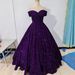 Color-Changing Sequin Ball Gown – Off-Shoulder A-Line Wedding Dress With Sparkly Tulle Skirt For Brides & Performances_ecoleips.com