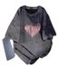 2024 Summer New 230g Short Sleeve T-Shirt For Women, Washed Vintage Design, Printed Student Wear, Loose Mid-Length Style_ecoleips.com