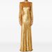 Voya Voya Women's Evening Gown Long Dress 2026 European And American Celebrity Heavy Craft Beaded Sequined Gold Sparkle Long Dress_ecoleips.com