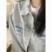 2025 American Spring Autumn New Denim Jacket Women, Niche Loose And Versatile Shirt Top, Suitable For Small People To_ecoleips.com