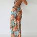 Women's Floral Print Bikini Set With Long Skirt & Metallic Accents - 3-Piece Swimwear For Beach & Pool_ecoleips.com