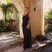 Cross Border Spring And Summer European And American Temperament Slim One Shoulder Celebrity Style Slit Sexy Satin Dress Women_ecoleips.com