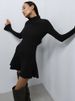 Versatile Knitted Turtleneck Short Dress Women Casual Slim Fit Long Sleeve Mini Dresses Female Spring Chic Elegant Street Party_ecoleips.com