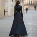 European And American 2026 Spring New Foreign Trade Women's Long-Sleeve Elegant Lace Suit Collar Two-Piece Dress_ecoleips.com