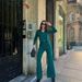 Women's Clothing Long Sleeved V Neck Trousers Suit Casual Ladies Suit_ecoleips.com