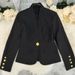 Women's Slim Fit Professional Blazer Jacket – Stylish & Elegant Long Sleeve Suit Coat For Autumn & Winter (Black/White)_ecoleips.com