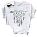 Cross-border Supply Of Summer European And American Dreamcatcher Pattern Loose Trendy Printed T-shirts For Women_ecoleips.com