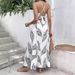 Women's Clothing Women's Elegant Print Two Piece Set Sleeveless Camisole Top And Slit Skirt Resort Style For Formal & Casual For Women_ecoleips.com