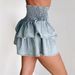 Women's Clothing Pure Sexy Style Denim Skirt For Women Pleated Midi Design Fashion_ecoleips.com