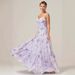 New Arrival French Retro Floral Print Dress Casual High Waist Round Neck Flower Printed Dress For Daily_ecoleips.com