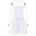 Women’s Clothing New Dresses Sexy Trendy Mesh Splicing One Shoulder Tube Top Backless Short Skirt For Women_ecoleips.com