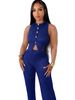 Y6066 European American Women's Clothing 2025 New Fashion Slim-fit Vest And High-waisted Wide-leg Pants Two-piece_ecoleips.com