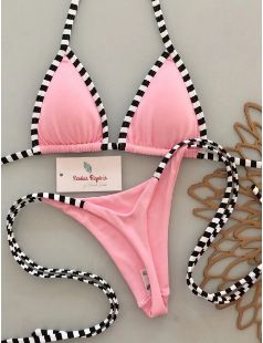 Women's Sexy Three Piece Bikini Set European American Style High End Swimsuit for Spring Resort Surfing with Chest Pad Wire-Free_ecoleips.com