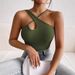 Women's Cross Front Halter Neck Cami - Elegant Summer Sleeveless Top With Adjustable Ties_ecoleips.com