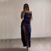 2024 European And American New Cross-Border Summer High-End Y2K Sexy Backless Strap Hot Girl Dress_ecoleips.com