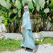 Verve M218#8 Colors Loose Batwing Sleeve Long Dress For Women Indonesian Malay Style Ladies Robe_ecoleips.com