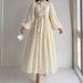 Women's Clothing Middle Eastern Muslim New Hot Style Lace Lapel Robe Fashionable And Elegant Dress_ecoleips.com