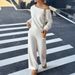 Diyun European American Casual Sports Long Sleeve Sweater And Pants Set Women's Clothing 2025 Autumn Winter_ecoleips.com