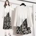 Plus Size Women's Clothing Irregular Ice Silk Sunscreen Long Sleeve Shirt Leopard Print Half Skirt/Shorts Set_ecoleips.com