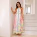 Women's Clothing Halter Neck Sexy Lace Up Backless Long Dress_ecoleips.com