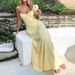Women's Clothing New Style Elegant Lace A Line Solid Color Mid Length Dress_ecoleips.com