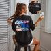 Women's Casual Round Neck Short Sleeve T-Shirt Multi-Color Style Simple Fashionable Sports Top Solid Printed Loose Fit_ecoleips.com
