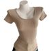 Summer New Arrival Women's Slim Fit Elastic U Neck Short Sleeve T-Shirt Pure And Sexy Perfect for Layering Or Wearing as an Undershirt_ecoleips.com