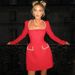 Talenza Long Sleeve Tweed Dress Women's Elegant Square Neck Luxury Party Evening Gown Retro Slim Patchwork Short Dress Vestido_ecoleips.com