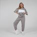 Casual Suit European And American New Fashion Loose Contrast Color Round Neck Short Sleeve T Shirt Sports Trousers 2 Pieces_ecoleips.com