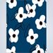 Women's Retro Fresh Casual Blue Base White Floral Print Pleated Maxi Skirt Versatile_ecoleips.com