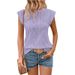 Women's Clothing Round Neck Short Sleeve Loose T Shirt Vest Women_ecoleips.com