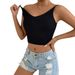 Women's Clothing Slimming Vest Sexy Hot Girl Knitted Small Camisole Bottoming Shirt_ecoleips.com