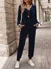 Women's Solid Color Two-Piece Set Casual Top And Pants Outfit for Everyday Wear Minimalist Comfort Maximum Style_ecoleips.com