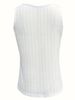 2025 Summer Slim Fit Tank New Slimming Camisole Outer Wear Sleeveless White Versatile Top_ecoleips.com