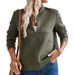 Women's Long Sleeved Cardigan Solid Color Zipper Decorative Jacket Hot Selling_ecoleips.com