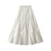 K New Women's High Waisted A-line Skirt With A Sense Of Luxury, Slimming Temperament, Hepburn Style Umbrella Skirt_ecoleips.com