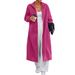 2025 Autumn Winter New Long Pocket Hooded Woolen Cardigan Coat_ecoleips.com