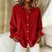 2026 Women's Fall/Winter Women's Corduroy Casual Shirt_ecoleips.com