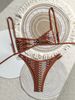 Bohemian Crochet Bikini Set Vintage Inspired Two-Piece Swimsuit For Beach Vacation_ecoleips.com