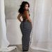 Summer New Arrival Women's Backless Tie-Up Halter Neck Striped Dress High Elasticity European American Style Spring/Autumn Regular Size_ecoleips.com